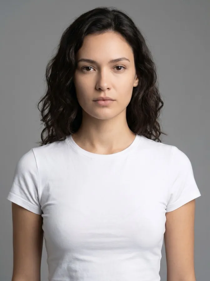 Selected AI fashion model